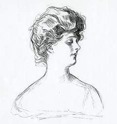 En Gibson Girl, ca 1902